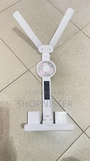 Led Digital Clock Fan and Clock Desk Lamp