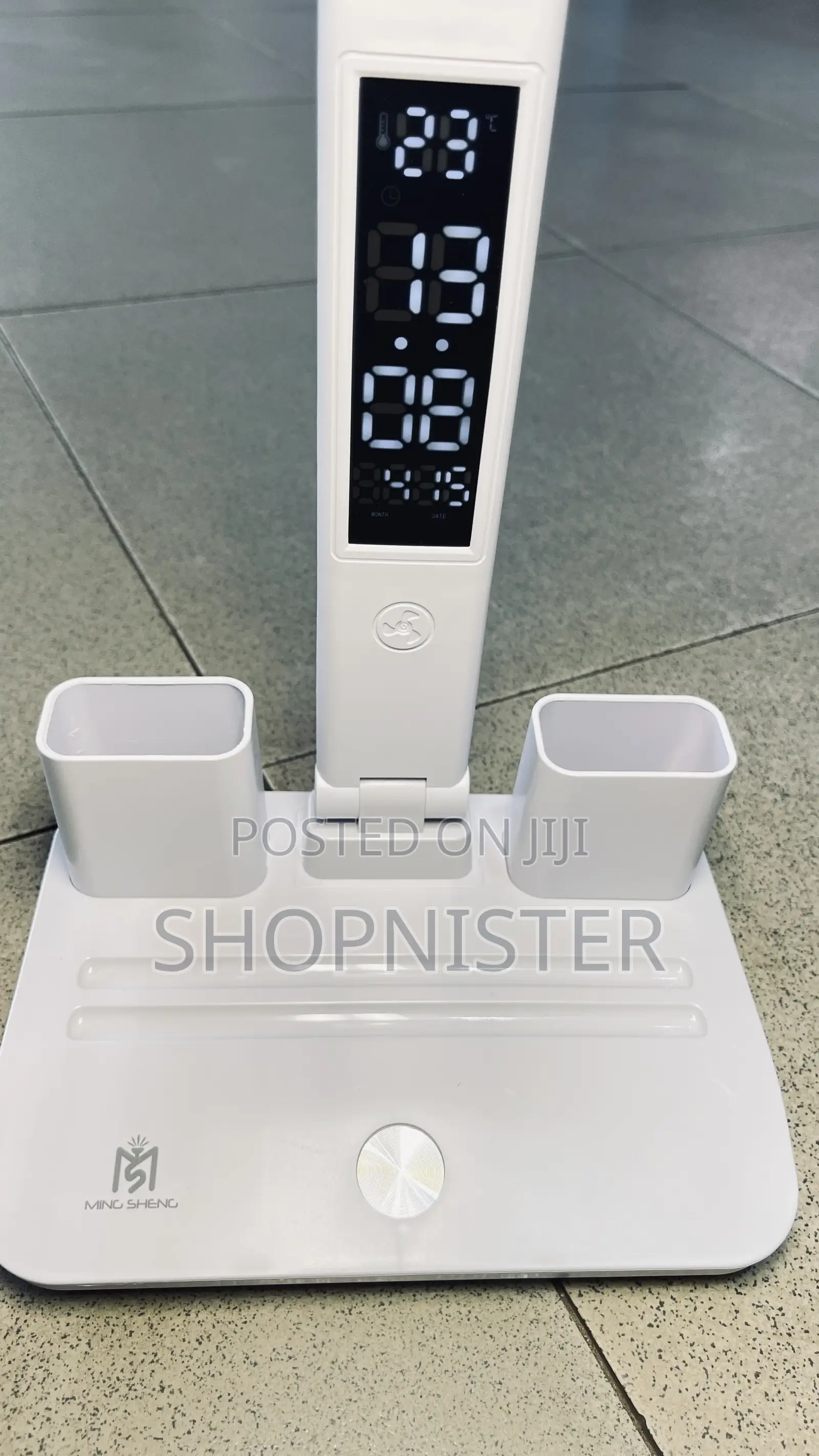 Led Digital Clock Fan and Clock Desk Lamp