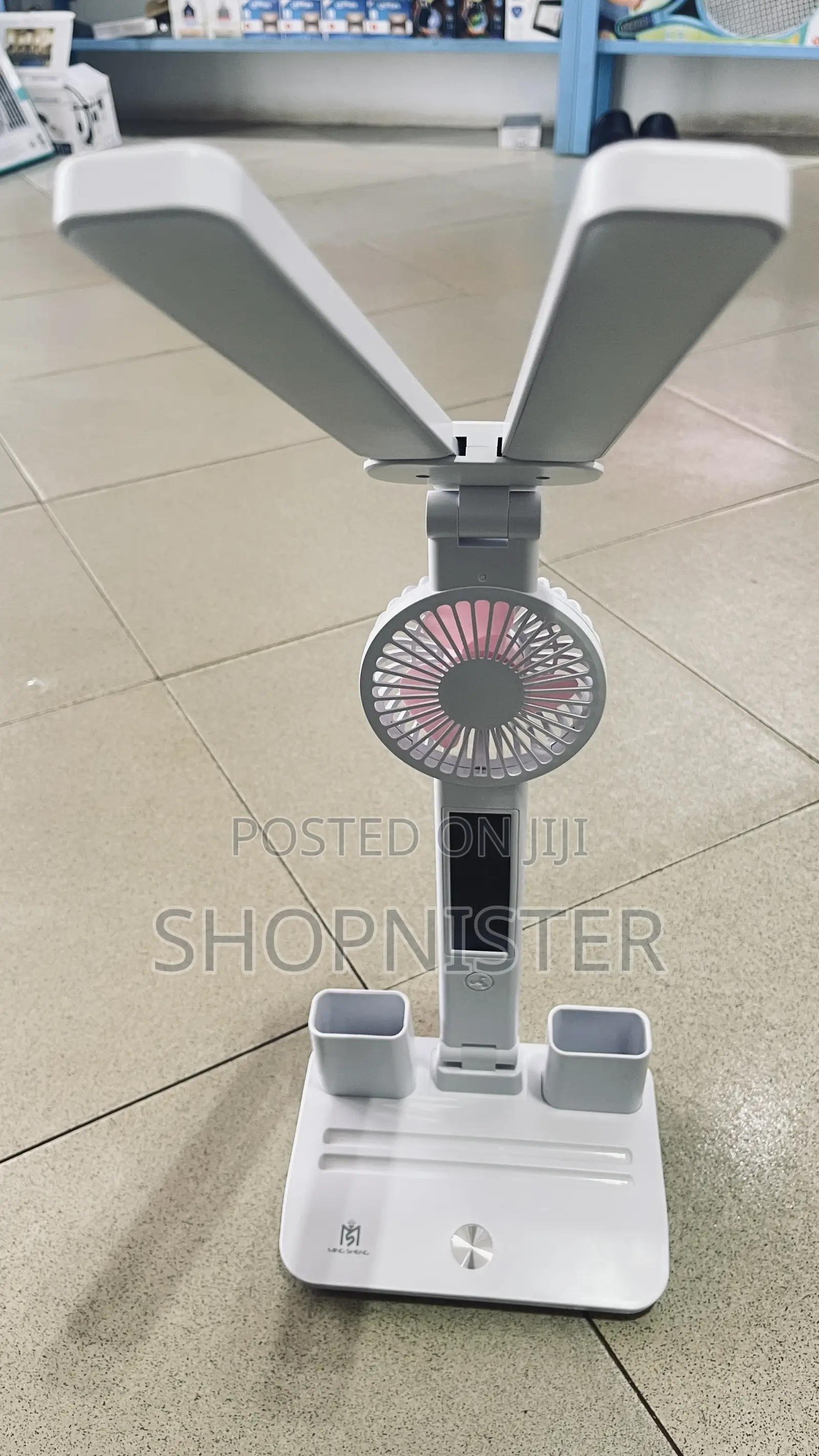 Led Digital Clock Fan and Clock Desk Lamp