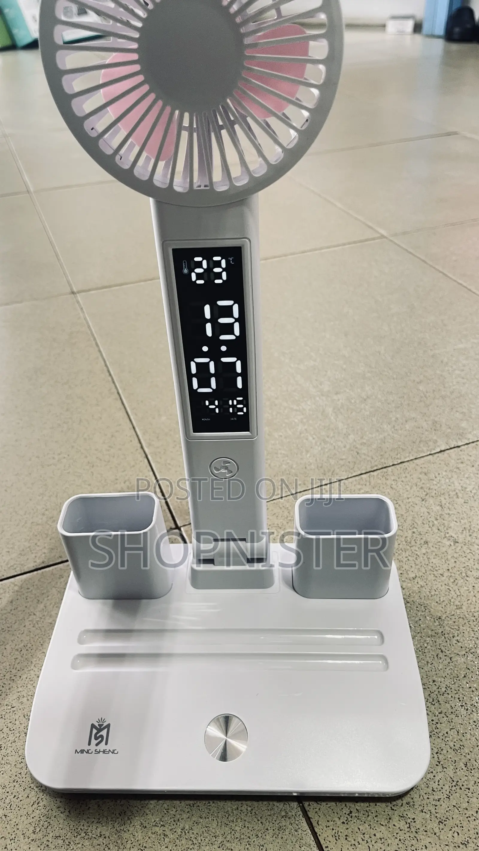 Led Digital Clock Fan and Clock Desk Lamp