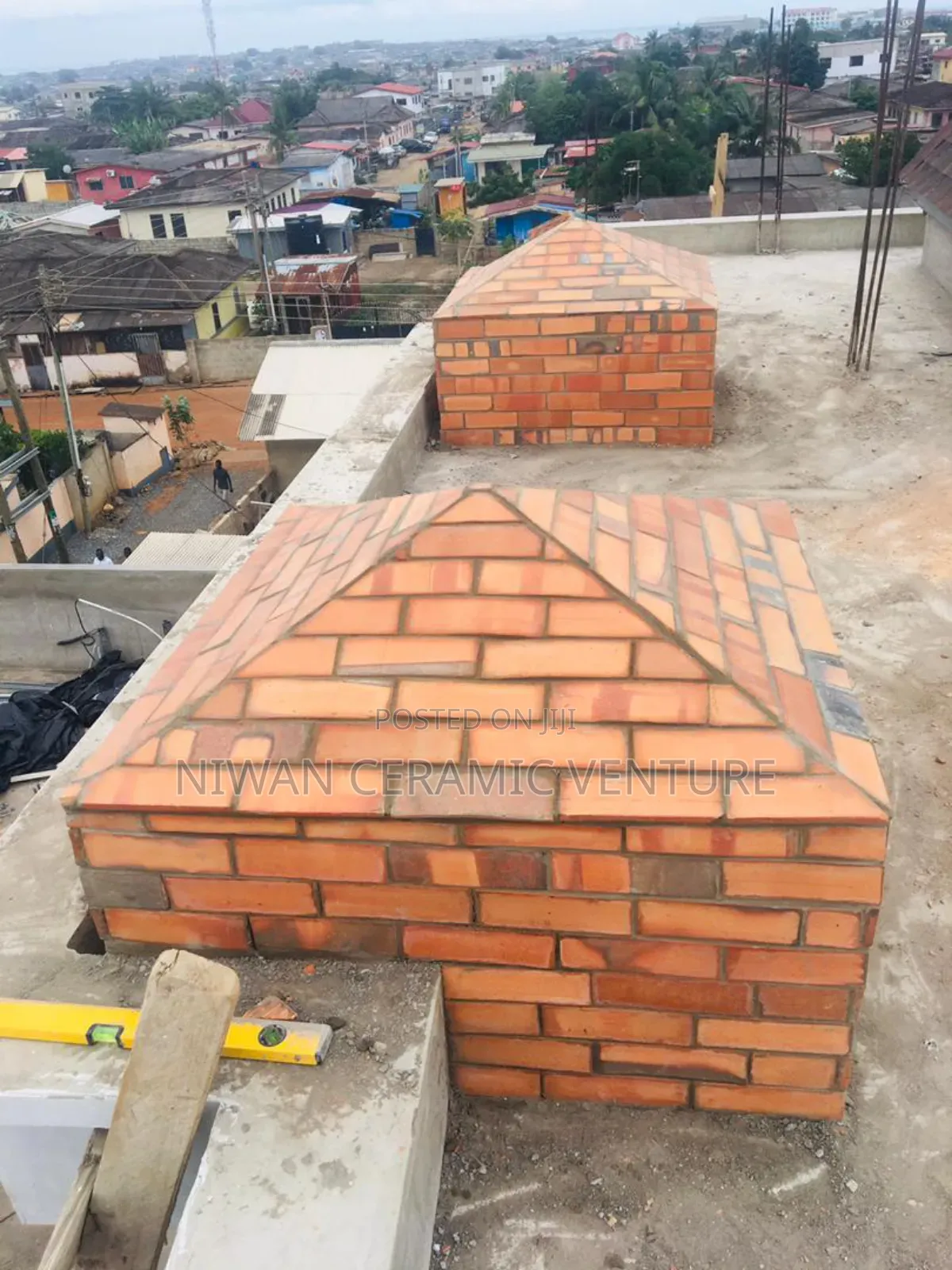 Burnt Brick Tiles Fencing