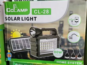 Cclamp Portable Solar Lighting Lamp System 80w