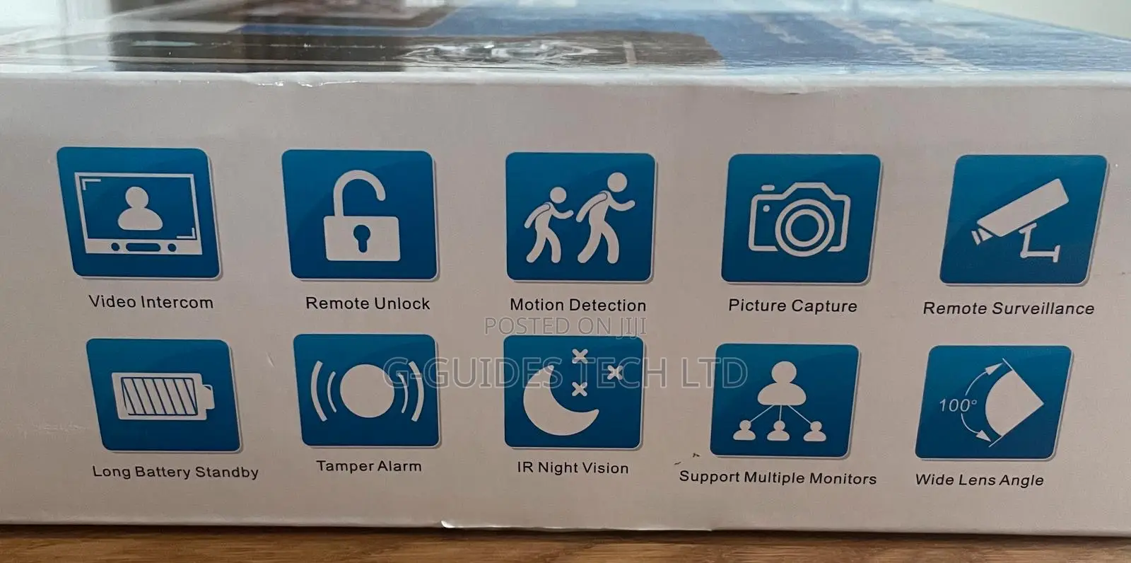 2.4ghz Digital Wireless Video Doorbell 7-Inch