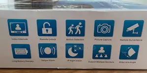 2.4ghz Digital Wireless Video Doorbell 7-Inch