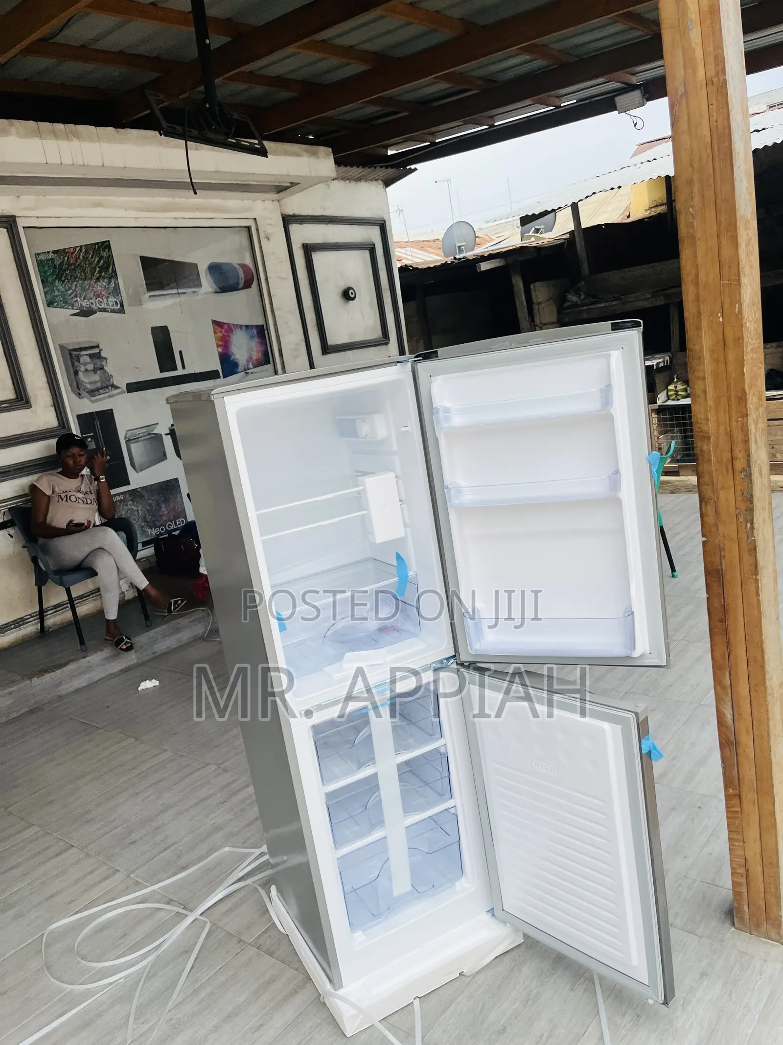 Newly Made Pearl Pf -217b -1a Double Door Electric Fridge.