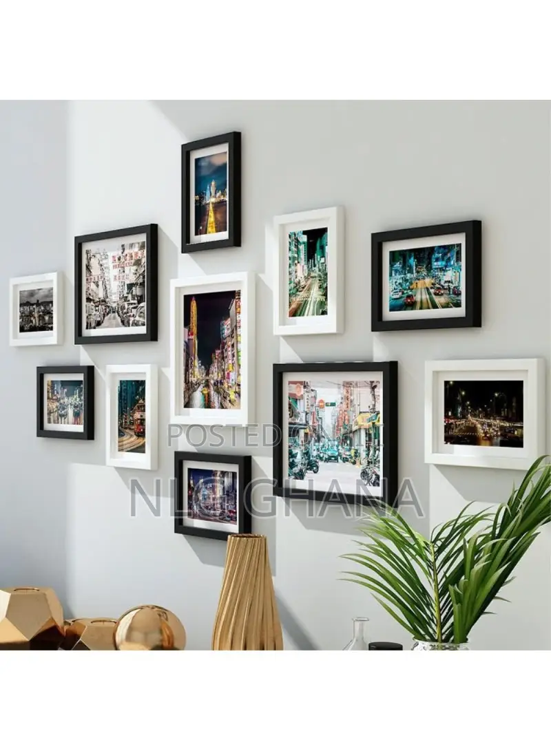 11pcs / Set Diy Picture Frames Wall Mounted Photo Tvx25431