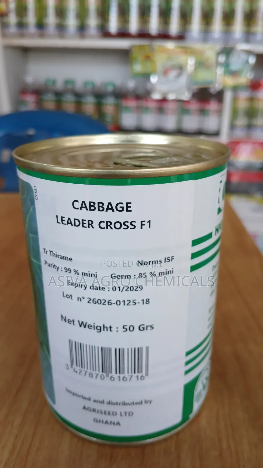 Cabbage (Leader Cross F1) 50grams