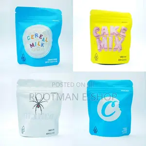 50pcs Mylar Bags Smell Proof Aluminum Foil Stand Pouch 3.5g