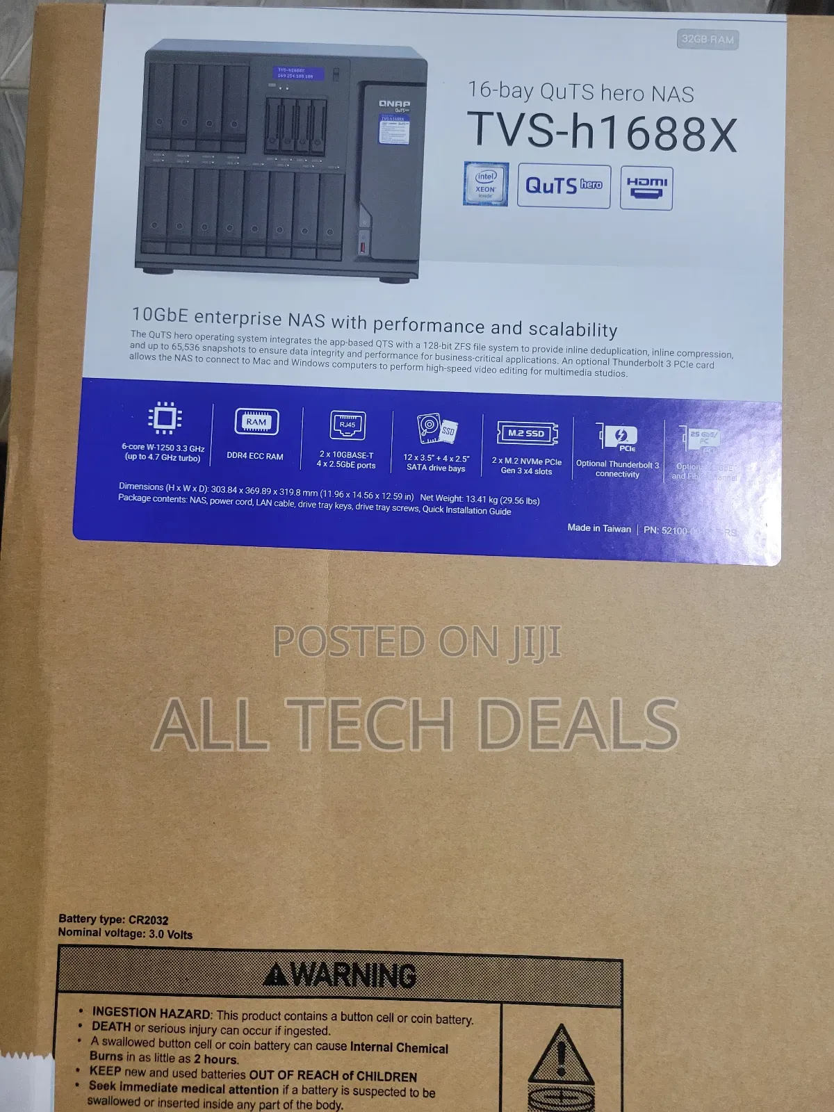 Qnap TVS-H1688x 16-Bay Nas