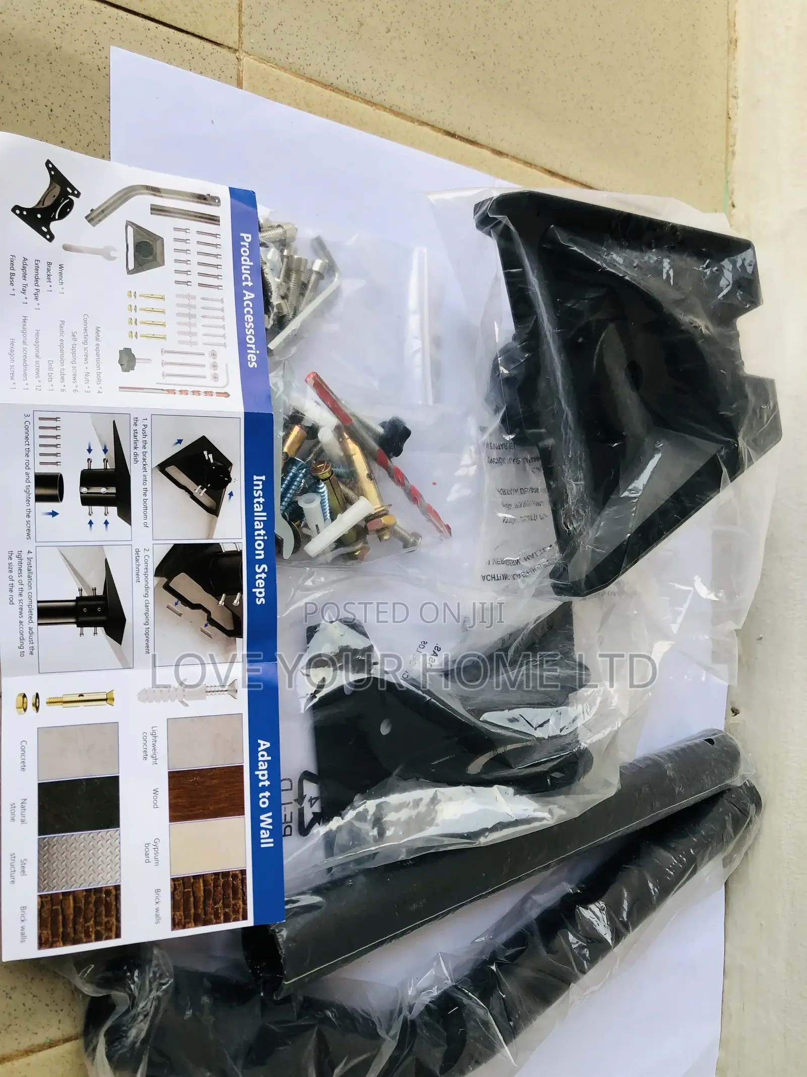 Long Wall Mount For Mounting Kit / Adjustment Roof Mount