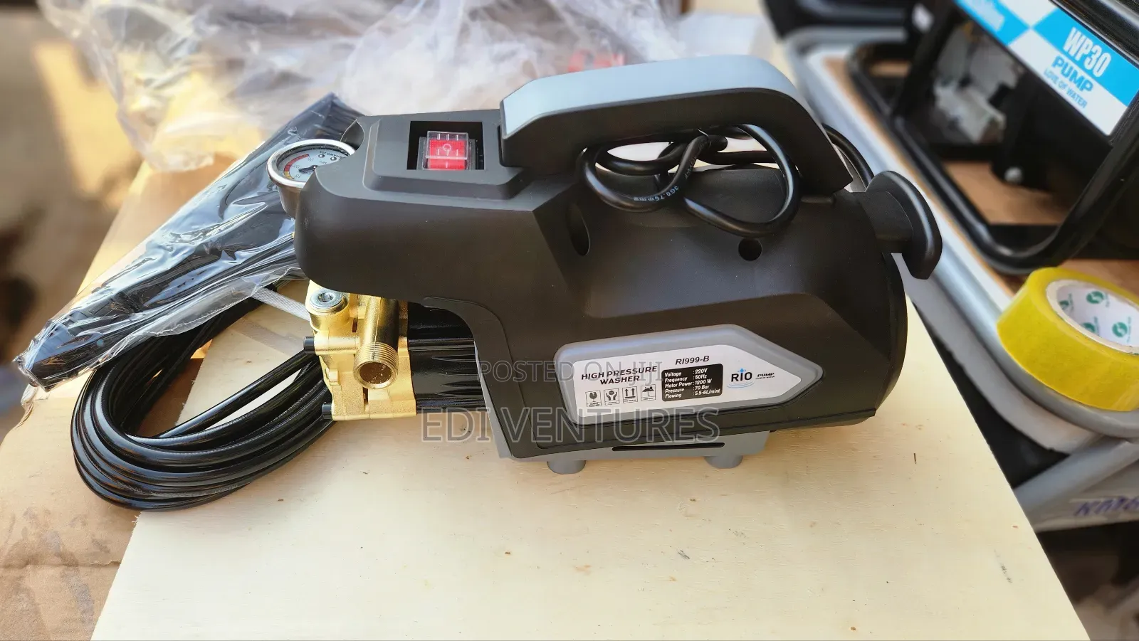 Rio 1200w High Pressure Washer 70 Bar