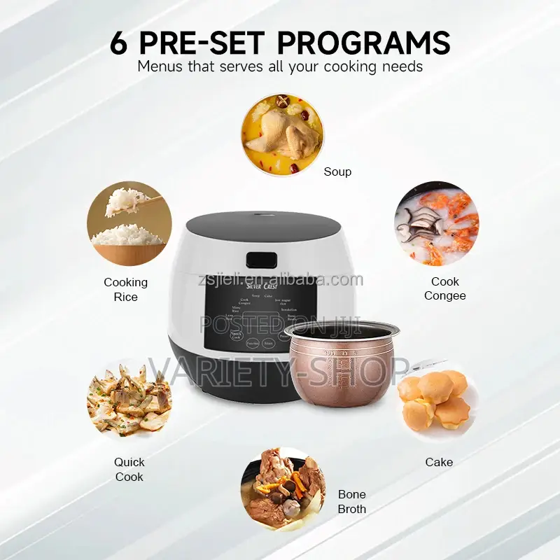 6l Digital Silver Crest Rice Cooker