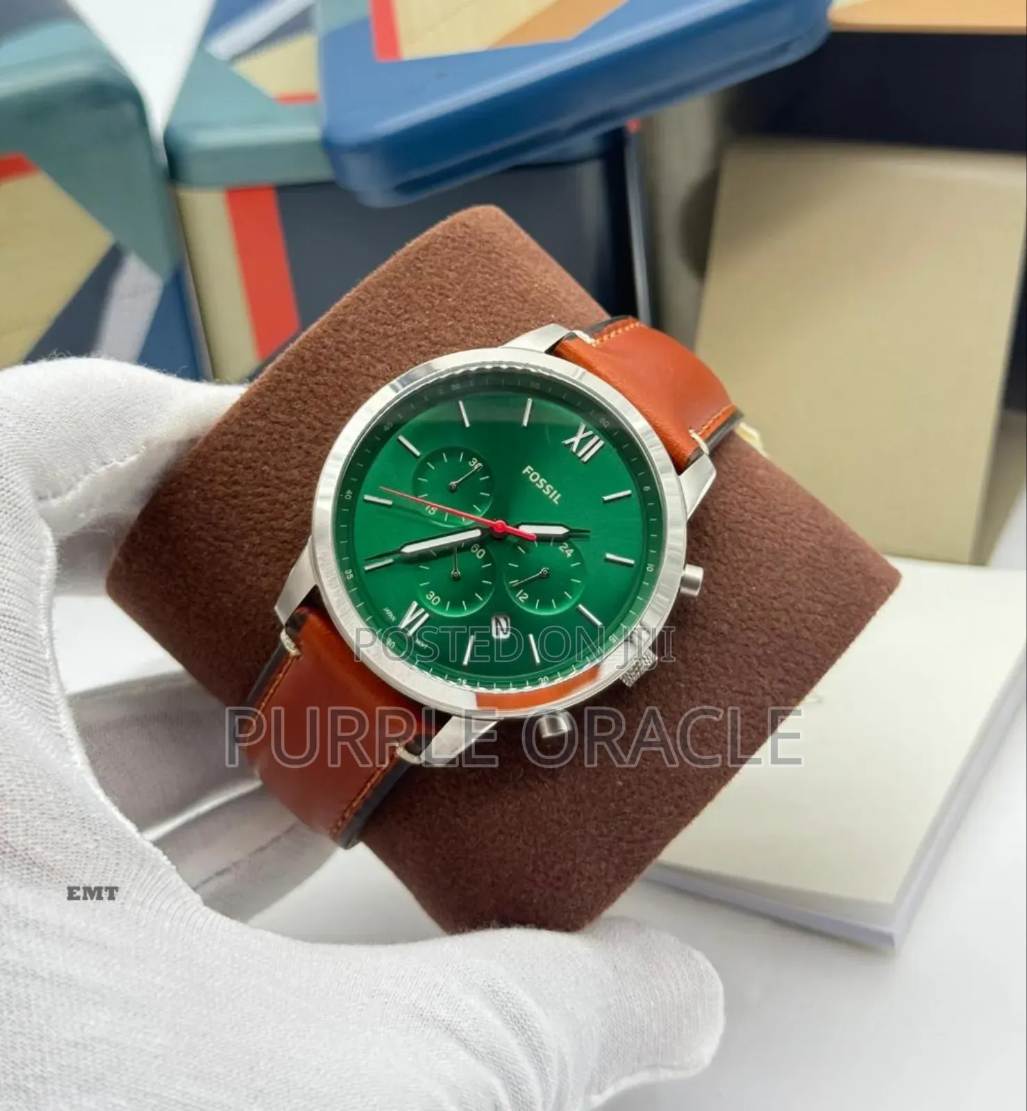 The Fossil Grant Leather Watch