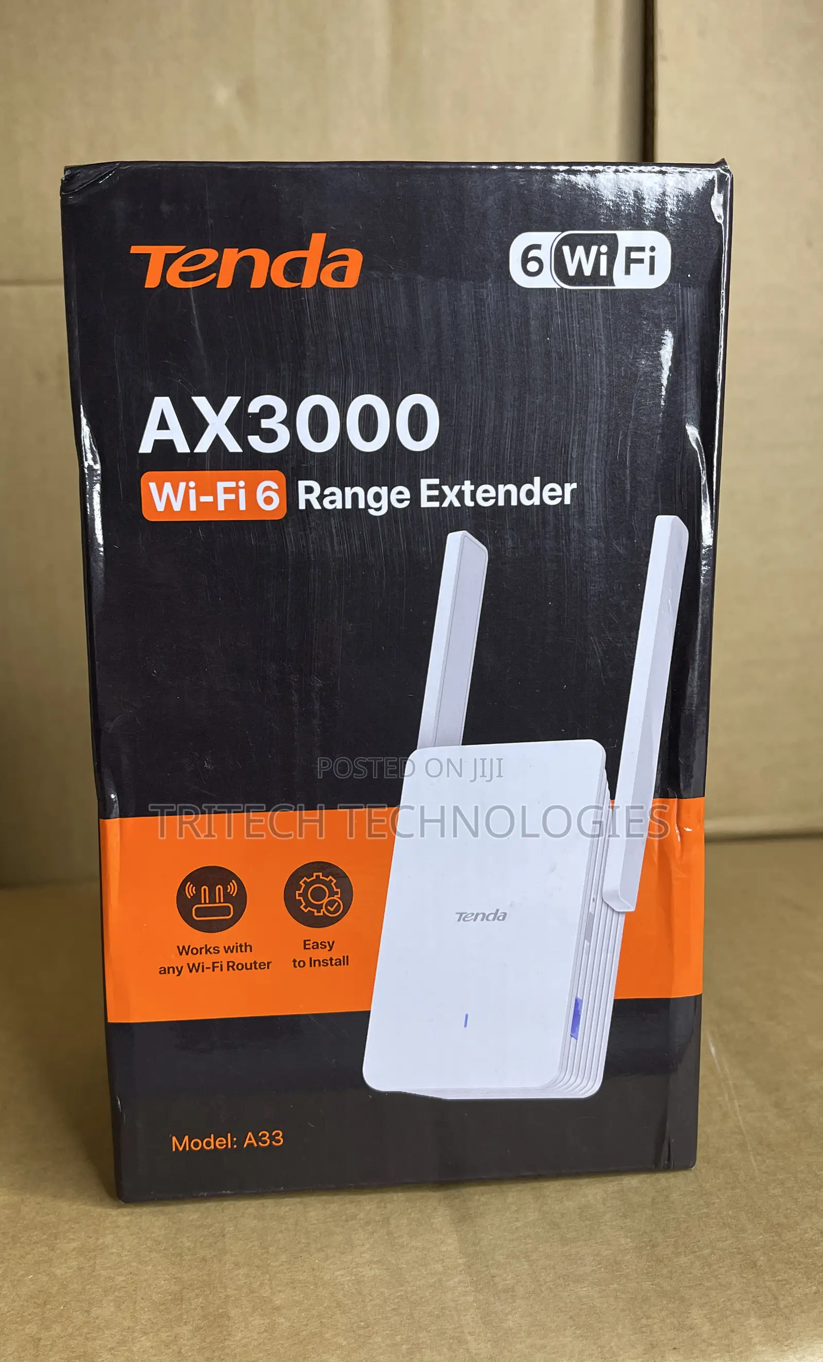 Tenda A33 Dual-Band Ax3000 Network Extender Ultrafast Wi-Fi6