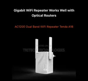 Tenda A18 Wi-Fi Range Extender Gigabit Repeater Ac1200