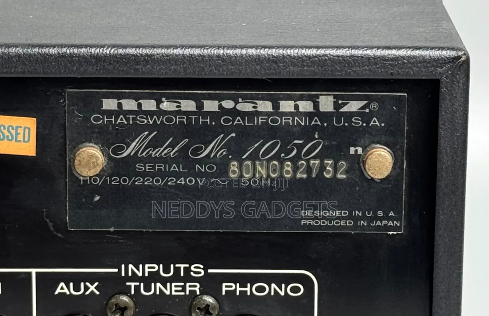 Marantz Model 1050 Console Stereo Amplifier