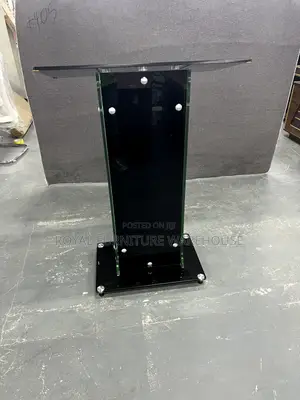 Classic Tempered Glass Preaching Pulpit for Church