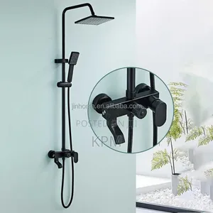Black Shower Set Complete