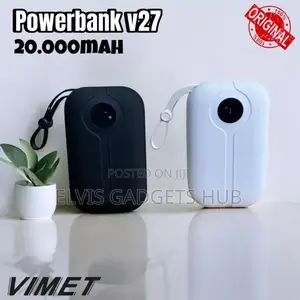 20000mah Power Bank With Type C/Lightning Cable