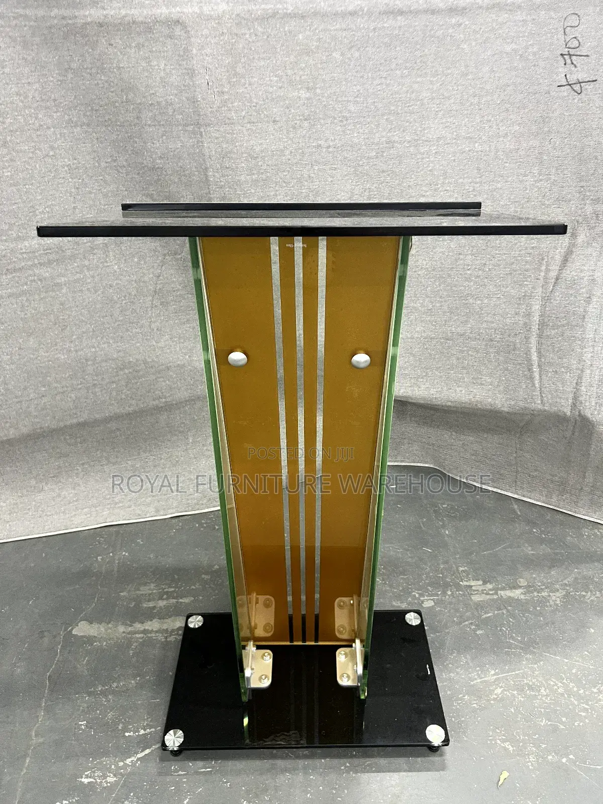 Classic Tempered Glass Preaching Pulpit