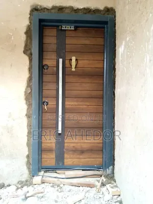 Heavy Bullets Proof Quality Wood Design Security Door Al