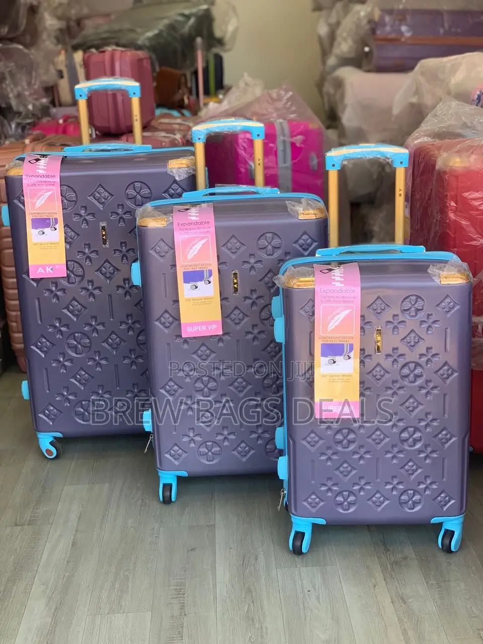 Ak 3set Unbreakable Anticrack Traveling Bag.