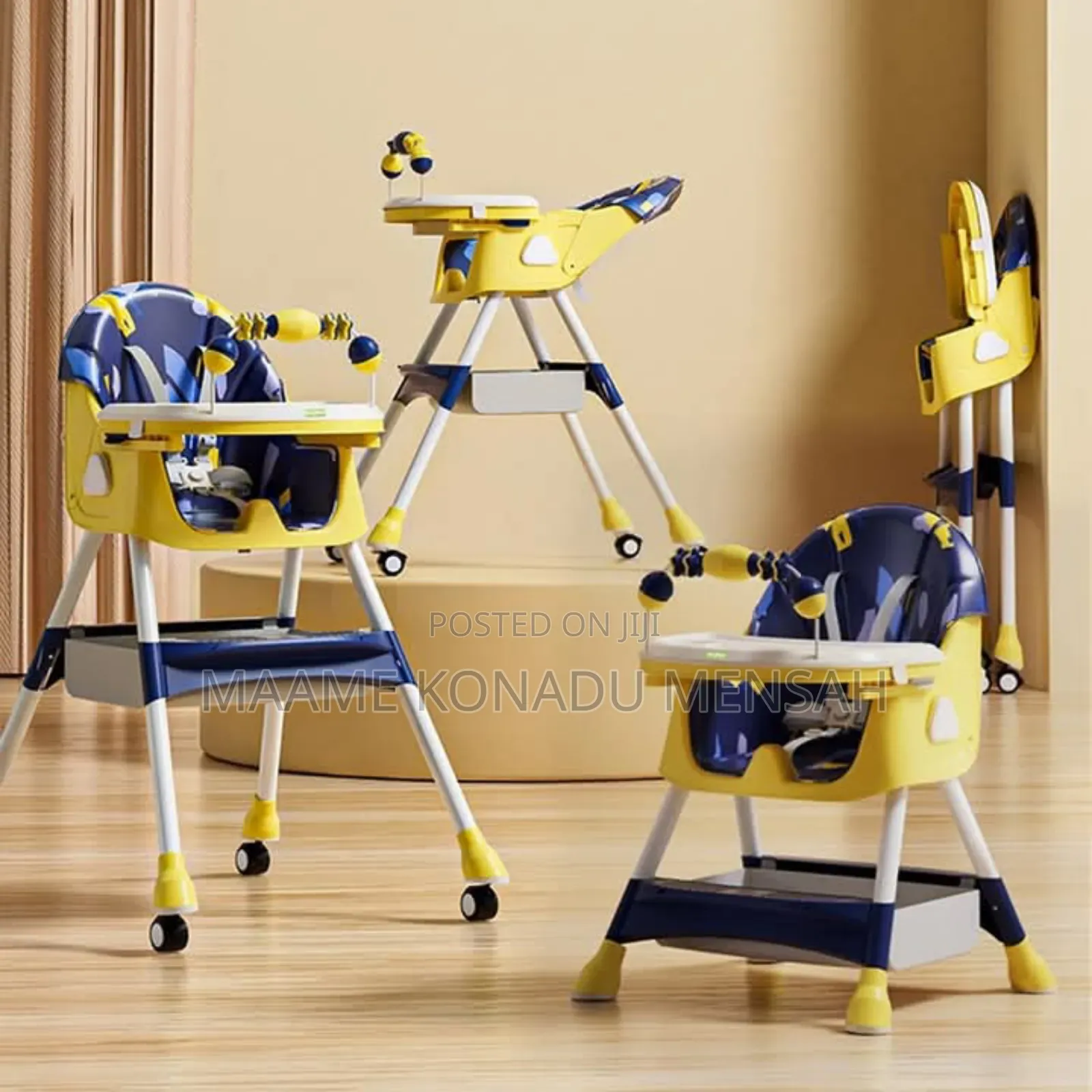 4-in-1 Convertable High Chair.