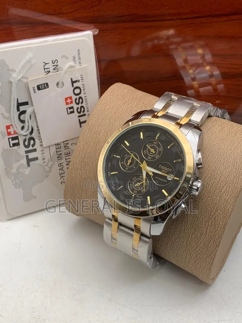 Tissot Chronograph Date Two-Tone Dial Wrist Watch