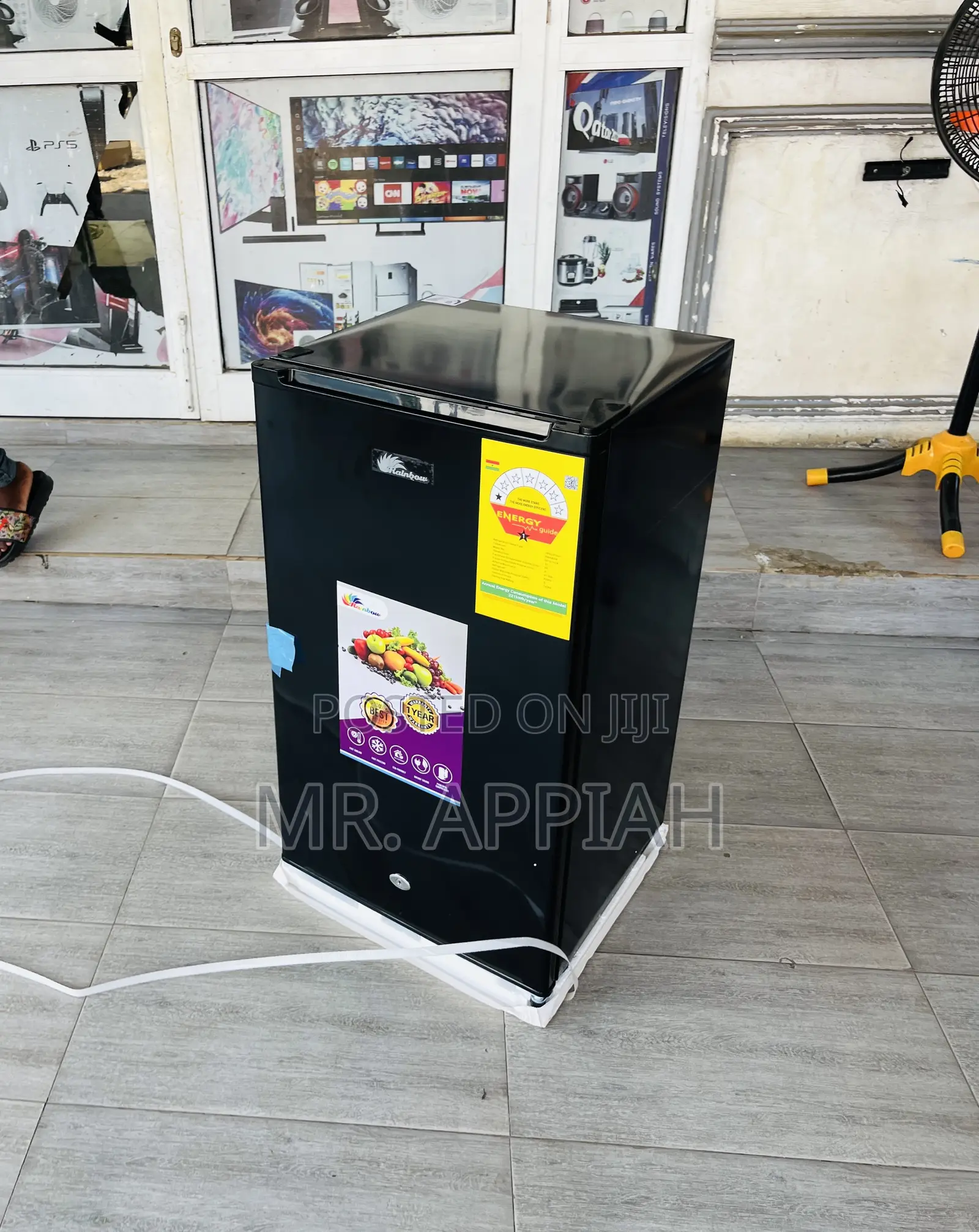 Finest Design Rainbow Single Door Table Top Electric Fridge