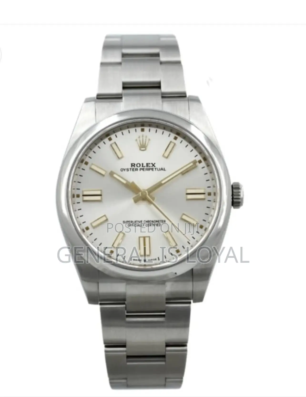 Rolex Oyster Perpetual Watch Red Dial.
