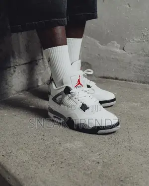 Air Jordan R4 Cement White