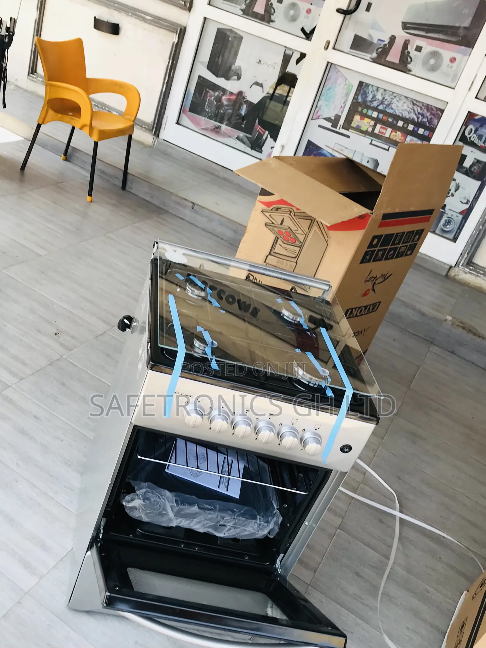 Secure Grey 4 Gas Cooker Oven Volcano New Grill 50x50