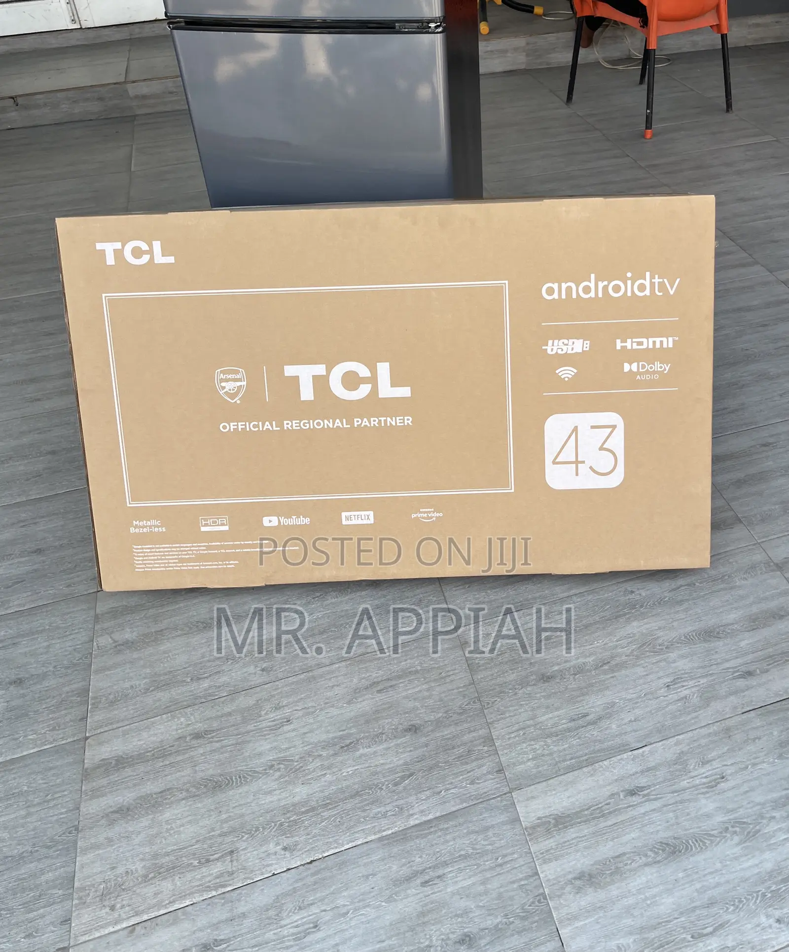 Premium Original TCL 43” HDR Smart Screen Tv(Black) 