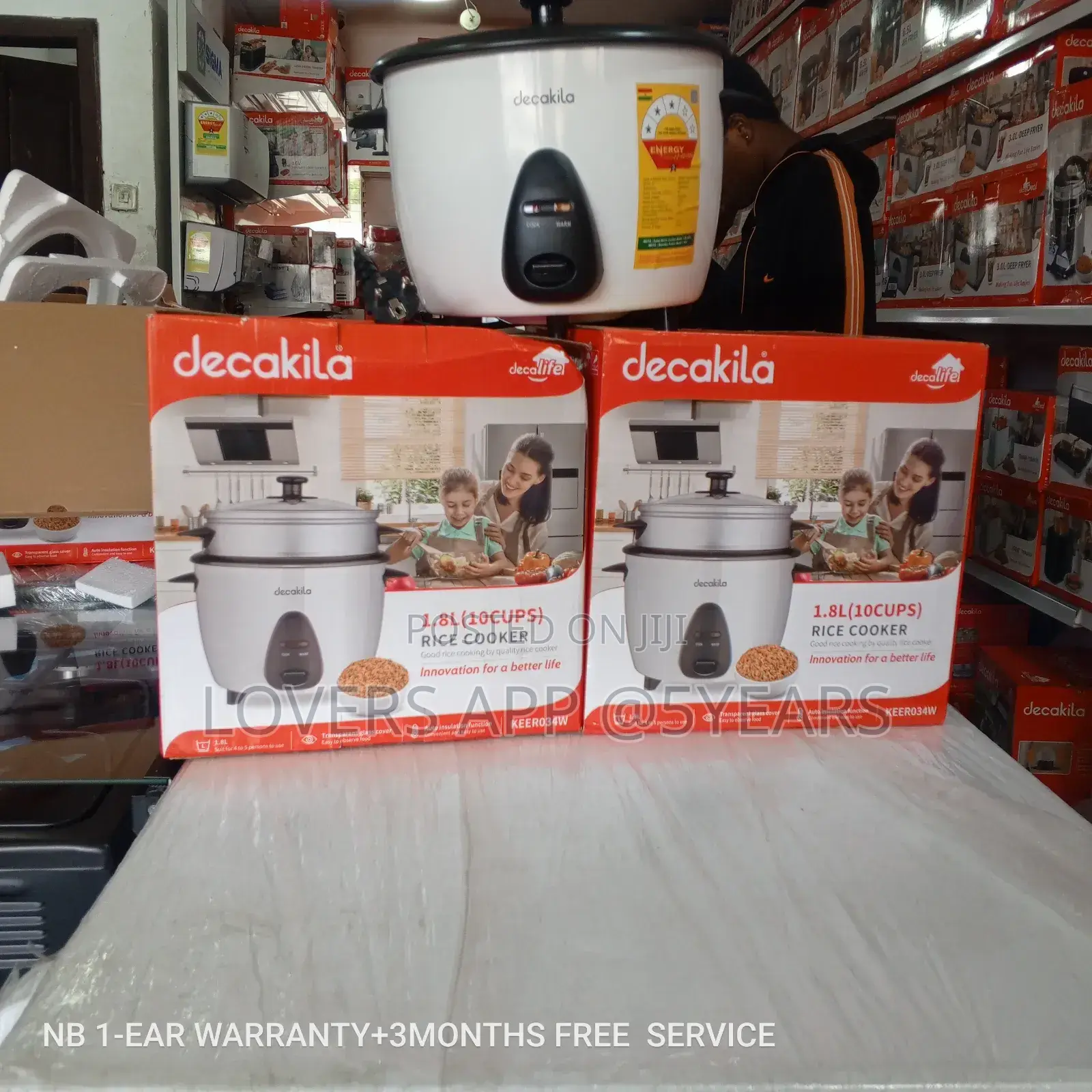 Energy Saving Decakila 1.8l Decakila Rice Cooker