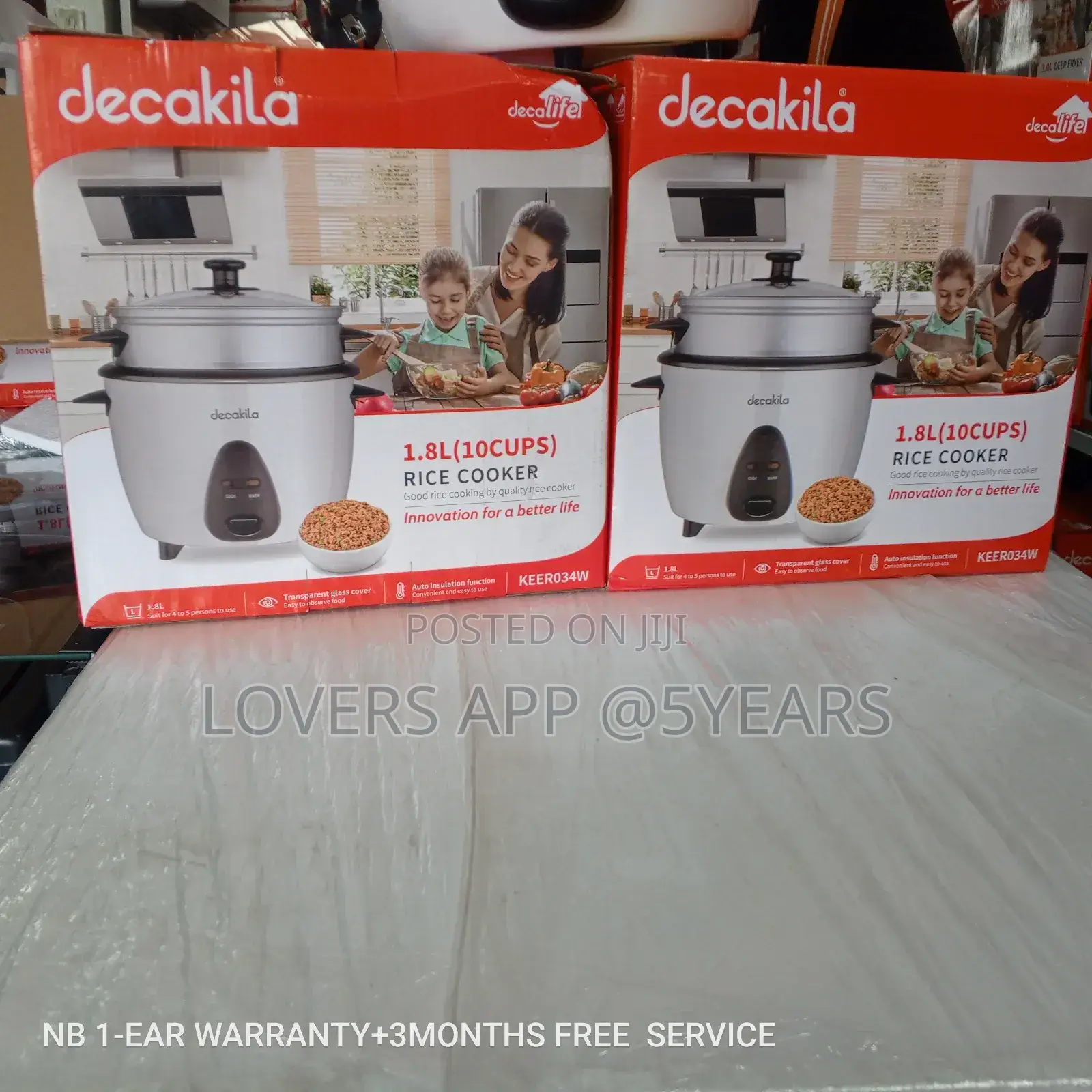 Powerful Decakila 1.8l Decakila Rice Cooker