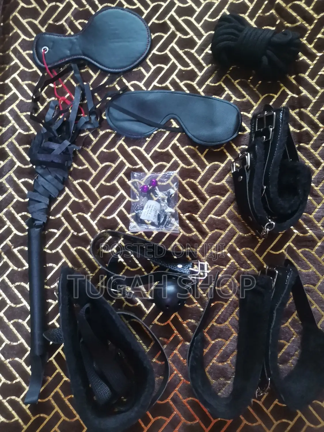 9in1 Black Bondage Kit
