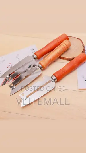 Multipurpose Peeler With Wooden Handle
