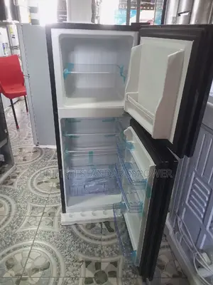 Elevate the Kitchen Westpool Glass Fridge Freezer Black 108l