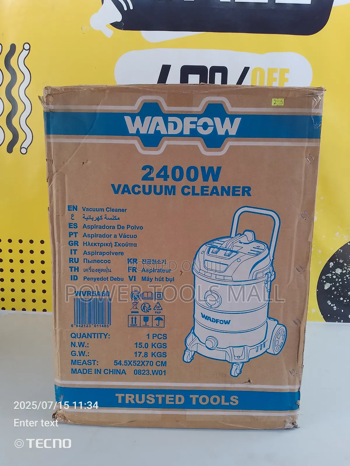 Vacuum Cleaner 60l (Wadfow)
