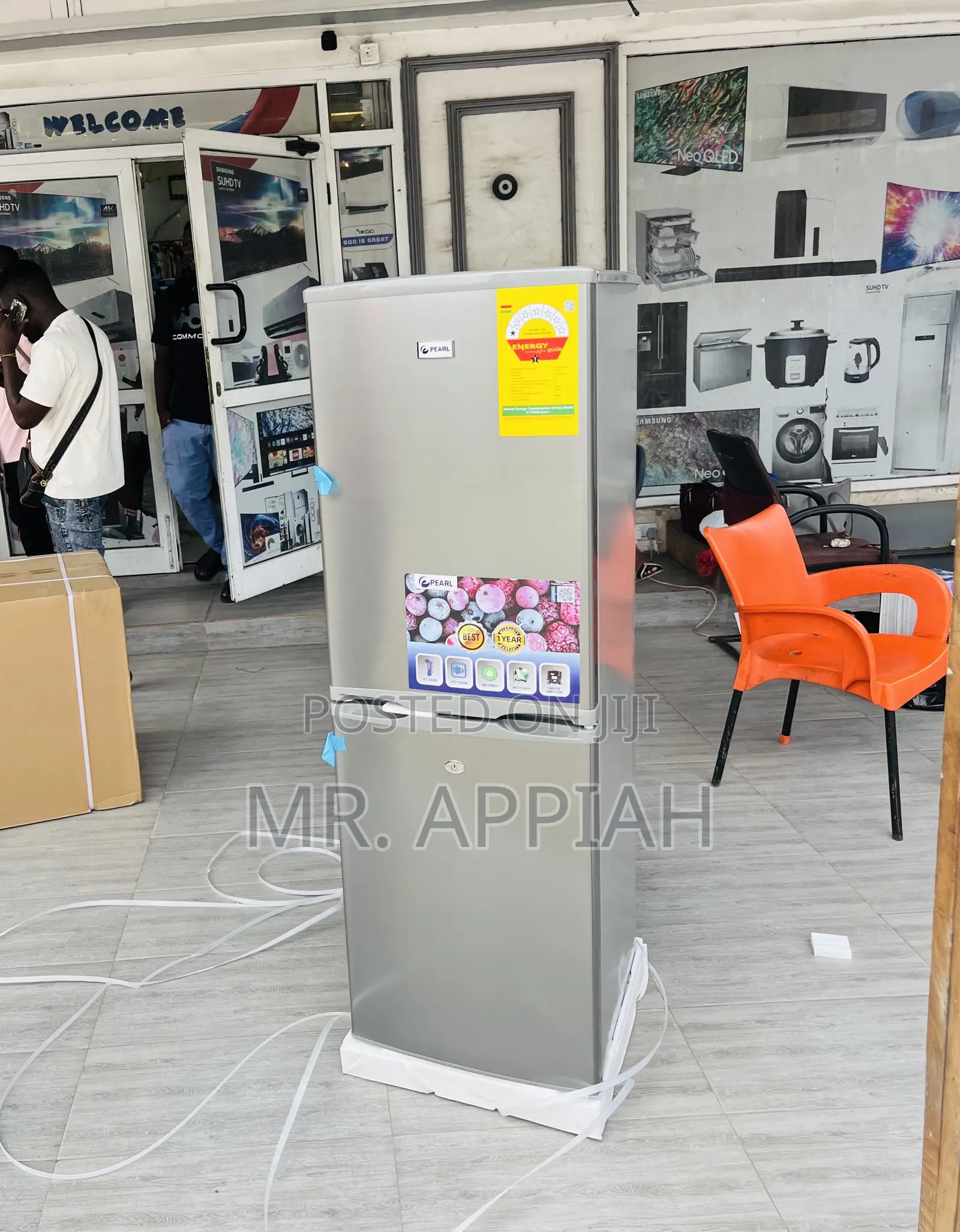 Brand New Pearl Pf -217b -1a Double Door Fridge.