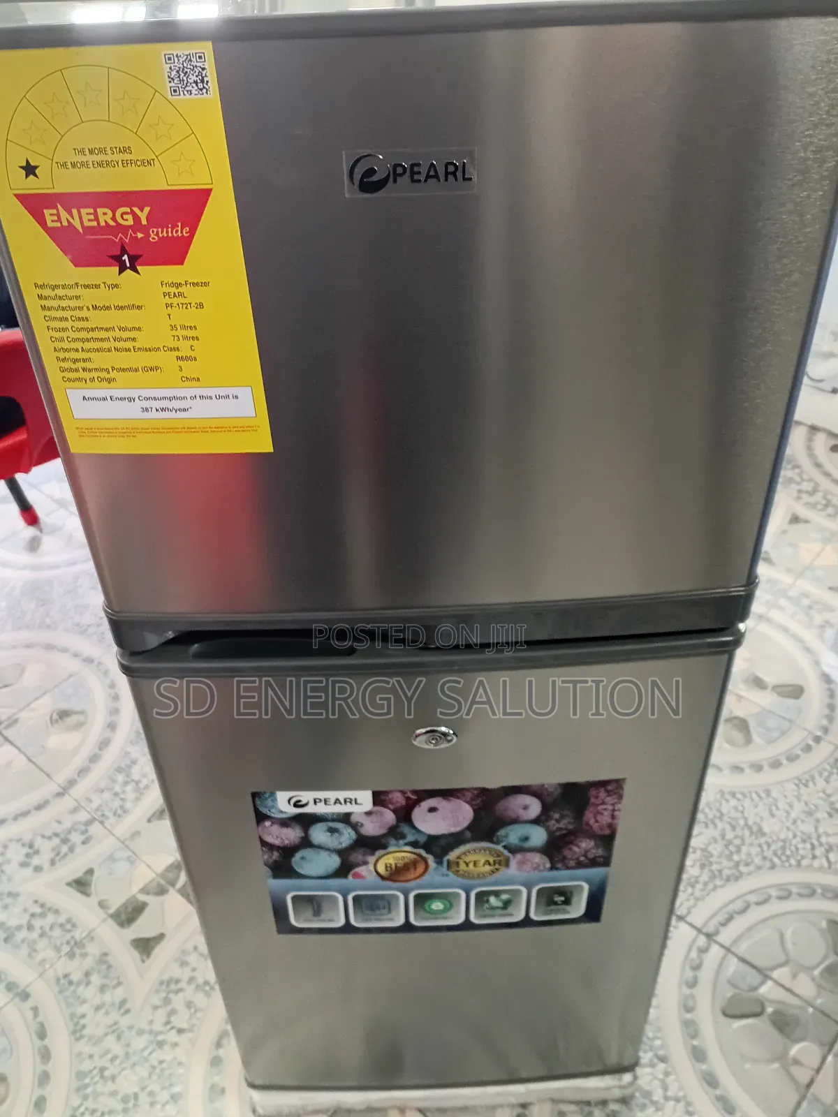 Adorable 108 Liters Pearl Fridge Freezer Pearl