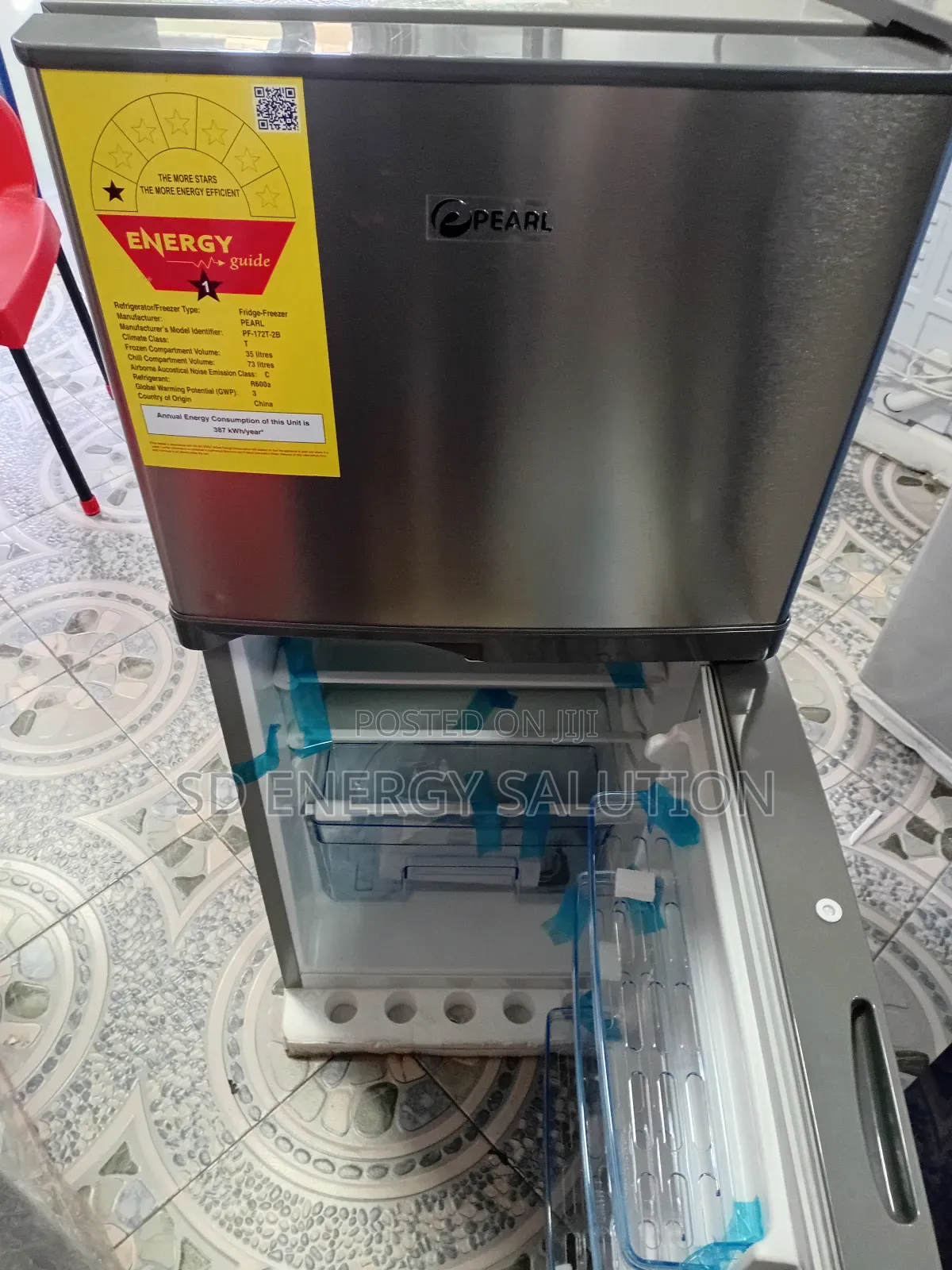 Adorable 108 Liters Pearl Fridge Freezer Pearl