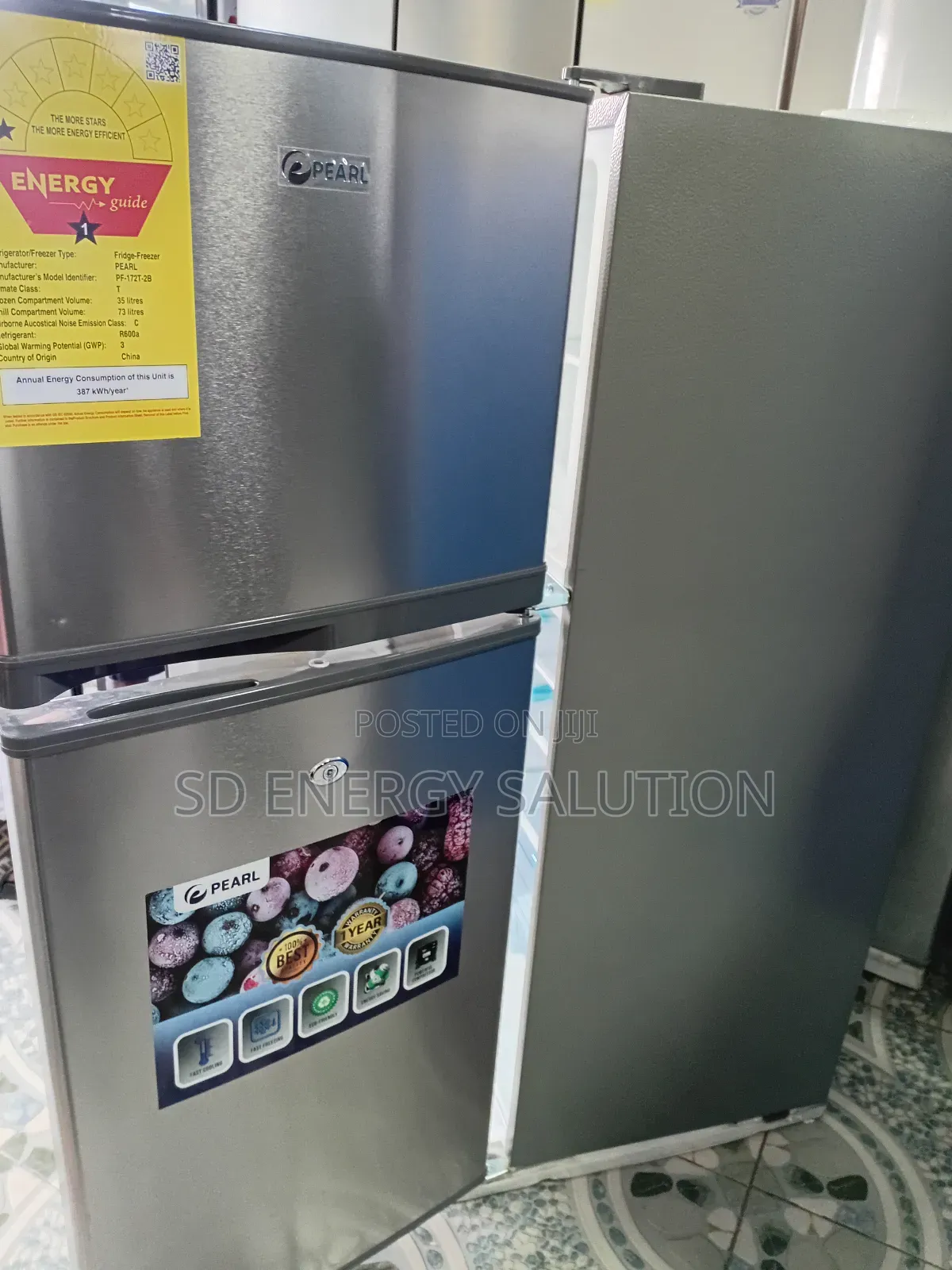 Gigantic Pearl Fridge Freezer 108 Litre Fridge Pearl