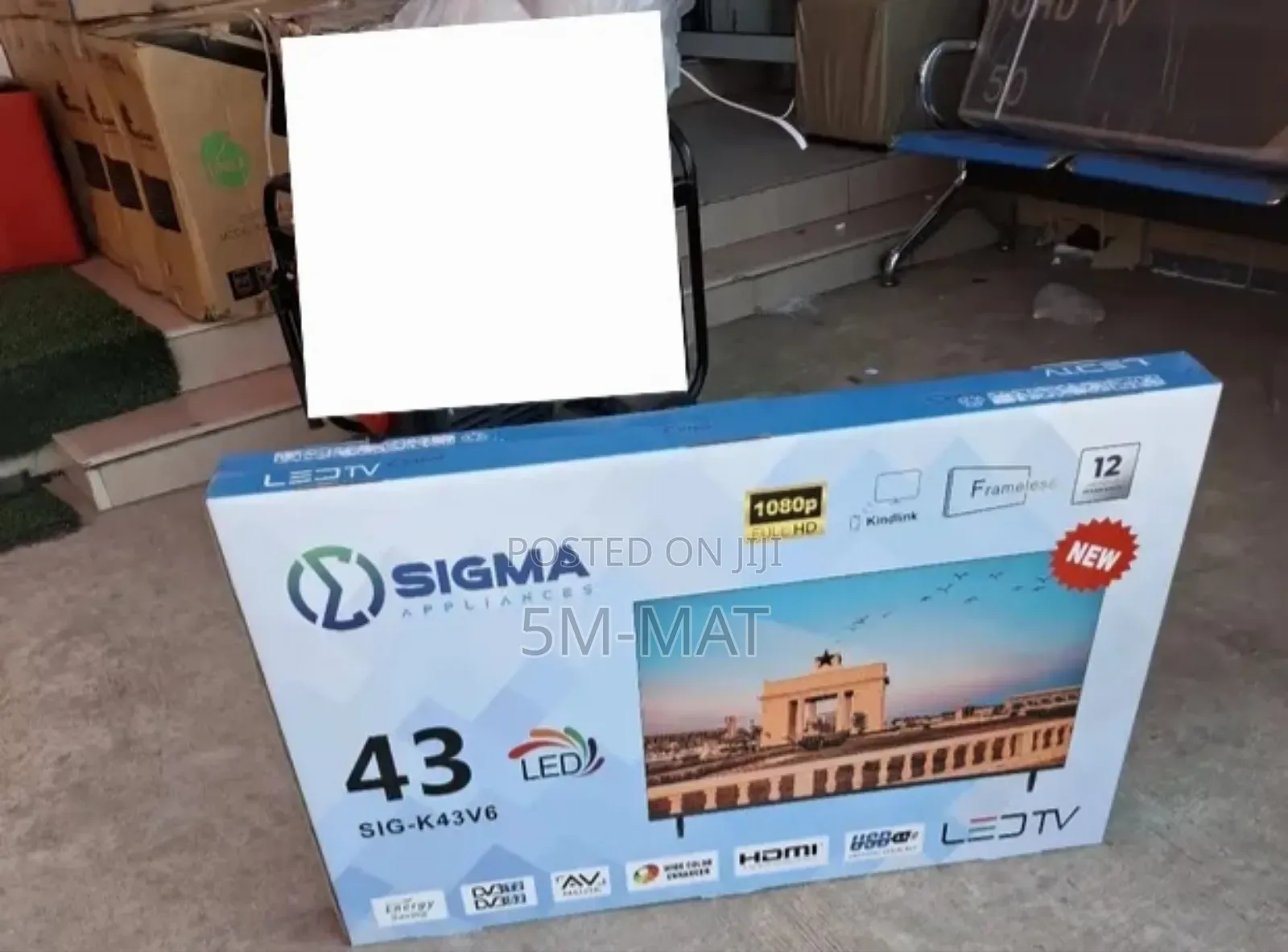 Frameless 43" Sigma Led Satellite Tv