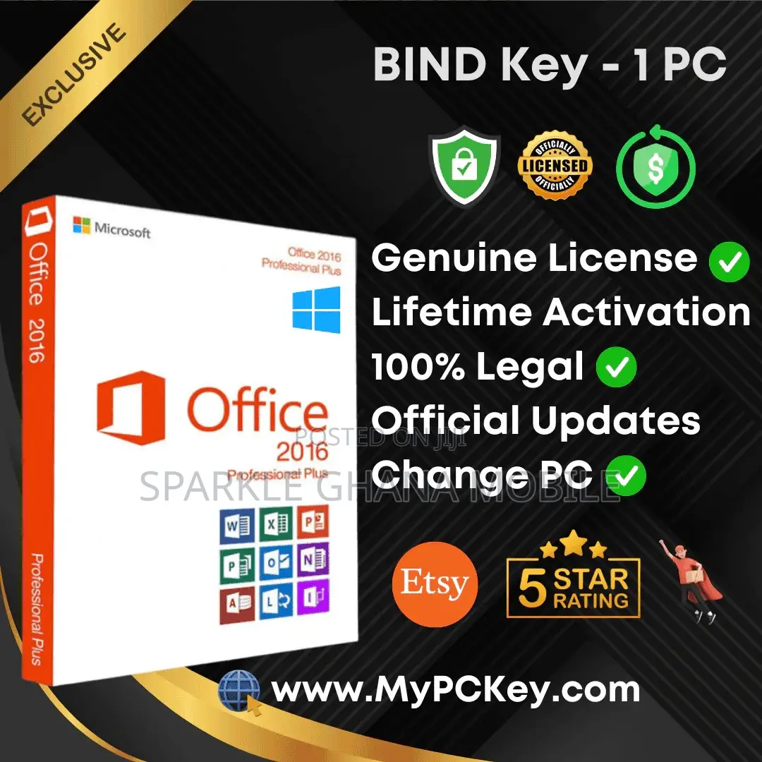 Microsoft Office 2016 Professional Plus- Genuine Bind