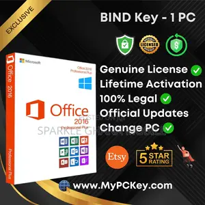 Microsoft Office 2016 Professional Plus- Genuine Bind