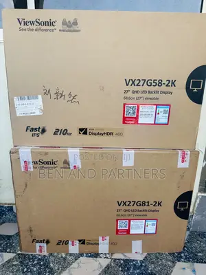 Viewsonic 27", Qhd, 210hz, Fast Ips, HDR 400 Gaming Monitor