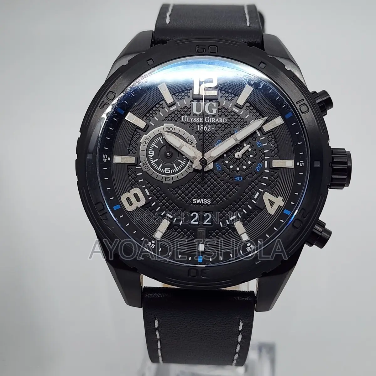 Used Ulysse Girard Bombardier Swiss Made Sapphire Crystal,