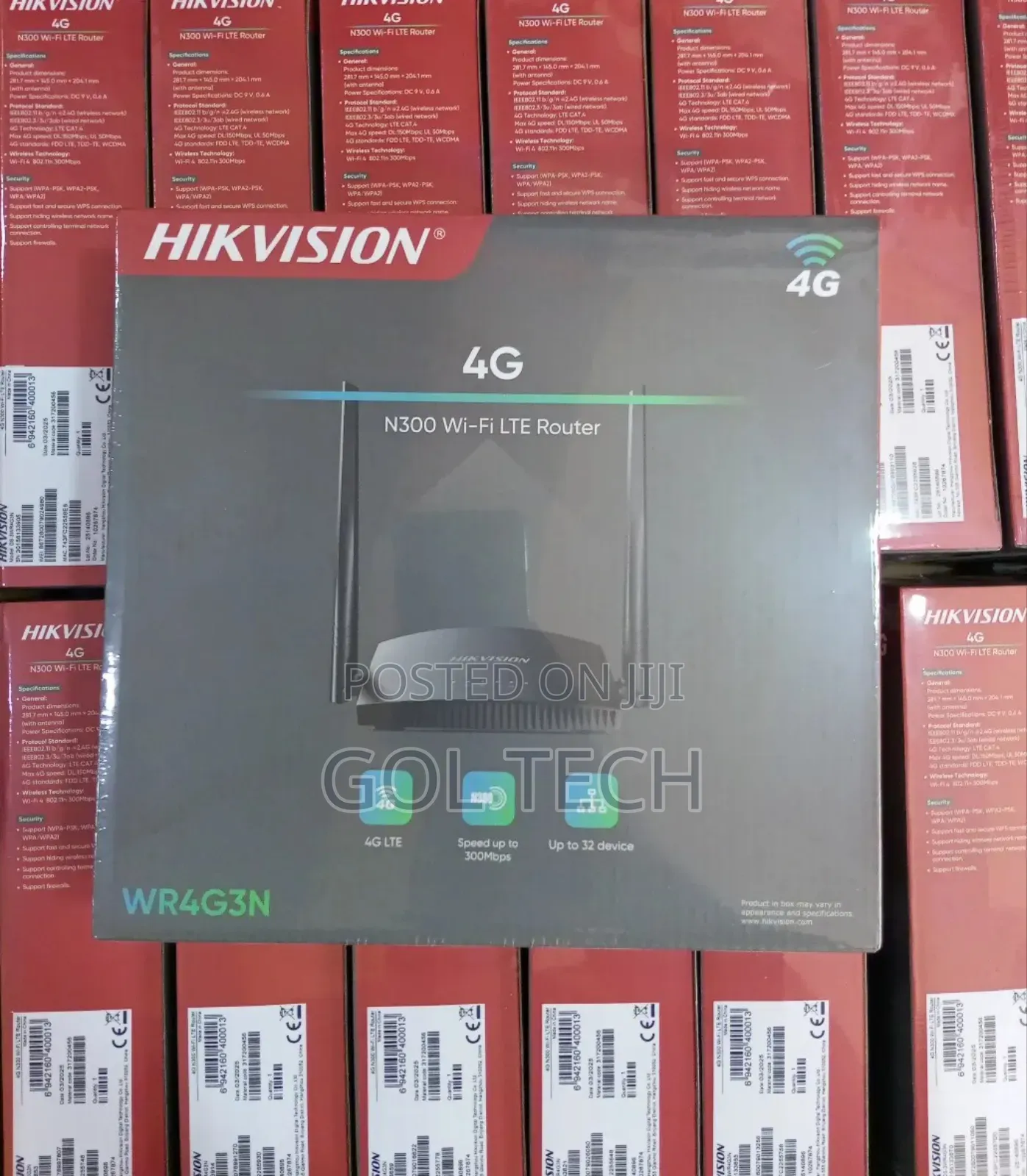 Hikvision 4g Universal Router N300 Wifi Wr4g3n Lte Router