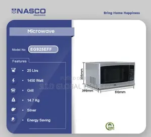 Nasco 25ltrs 1450w Microwave and Grill